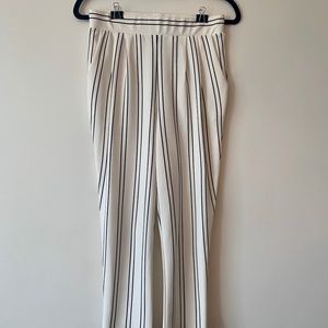 Black and White Striped Capris